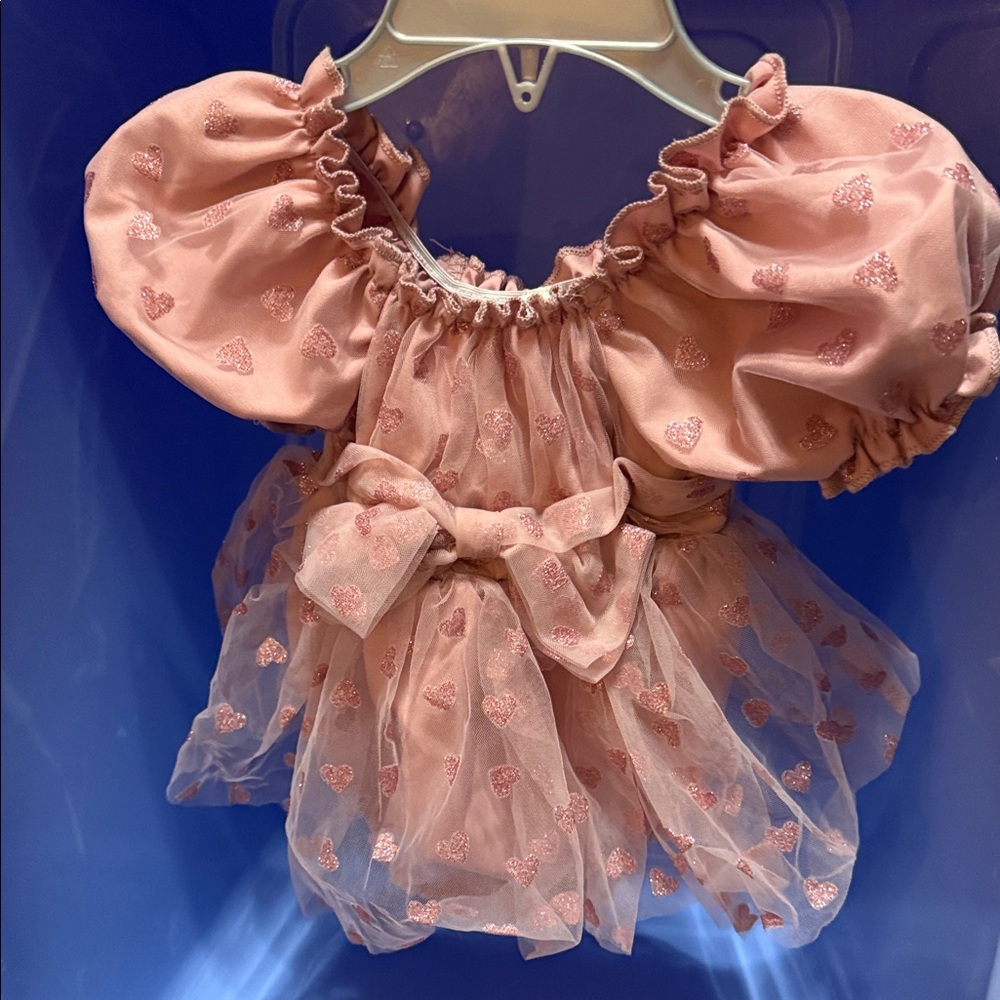 SHEIN Pink Ruffled Baby Dress